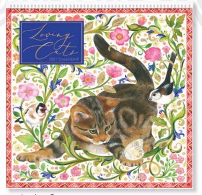 Loving Cats 2027 Spiral Wall Calendar