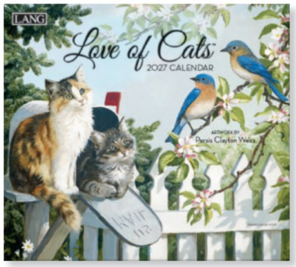 Love of Cats 2027 Wall Calendar