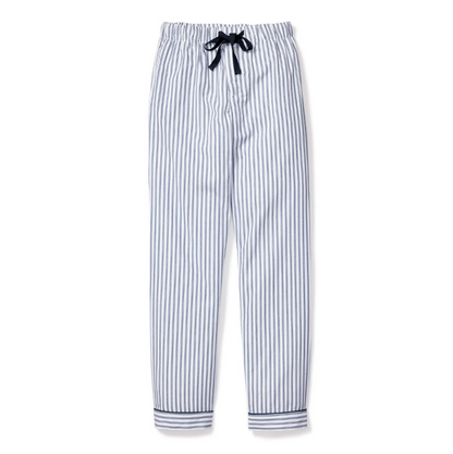 Men's Twill Pajama Pants in Navy French Ticking