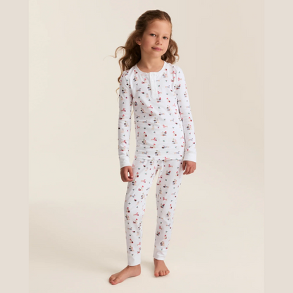 Kid's Snug Fit Pajama Set in Woof de Noel
