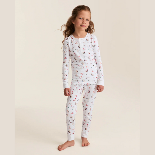 Kid's Snug Fit Pajama Set in Woof de Noel