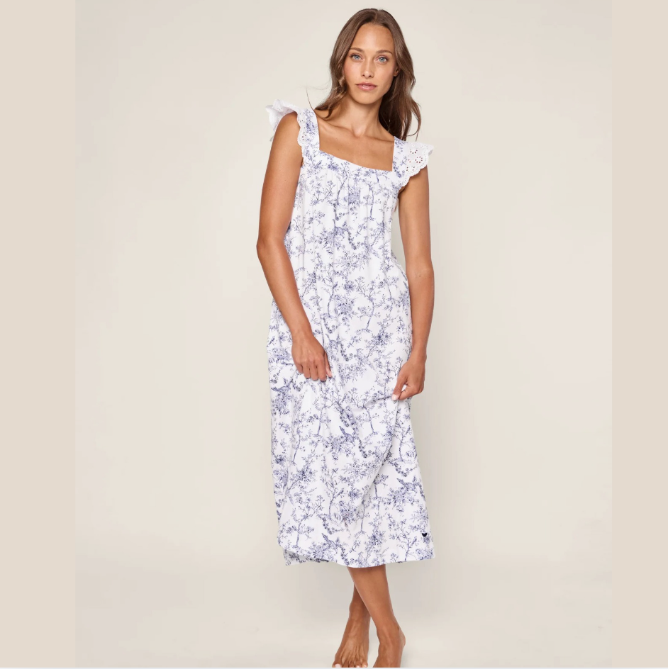 Women's Clara Nightgown in Timeless Toile