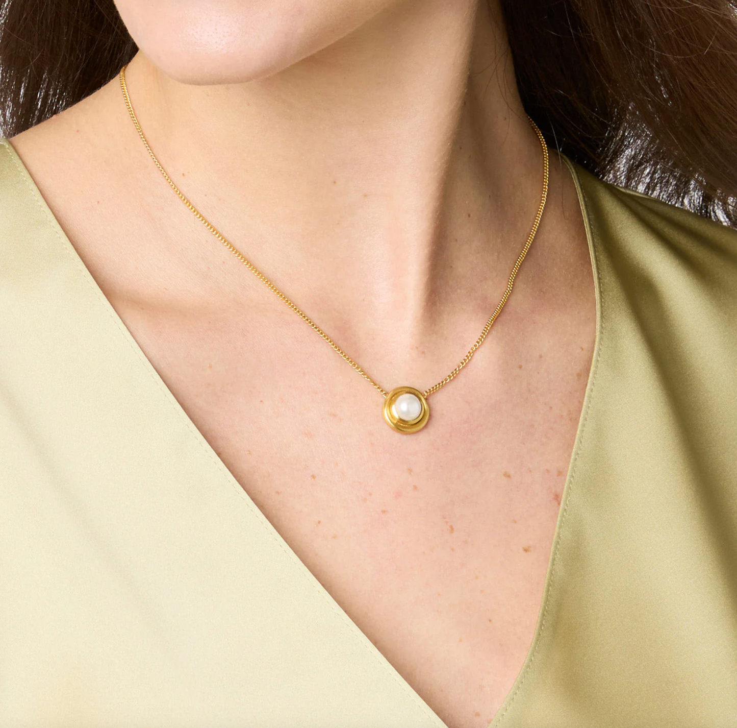 Wave Stone Delicate Necklace