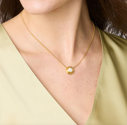 Wave Stone Delicate Necklace