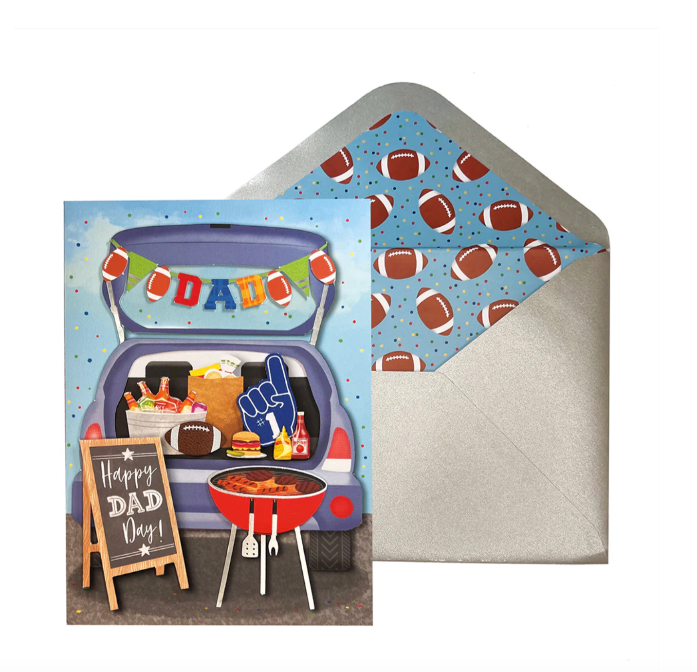 Tailgate Scene Fathers Day Card