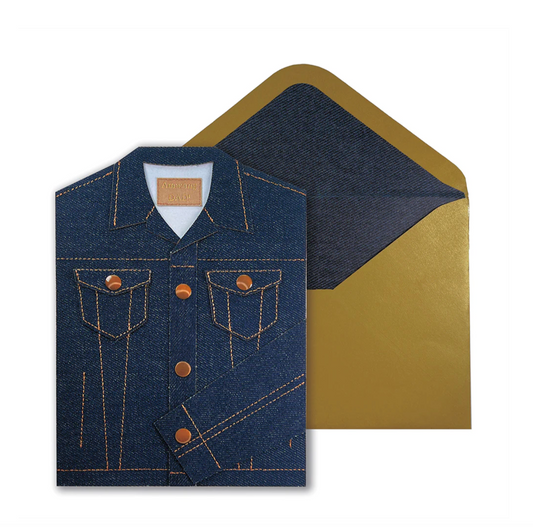 Handmade Denim Jacket Father's Day Card