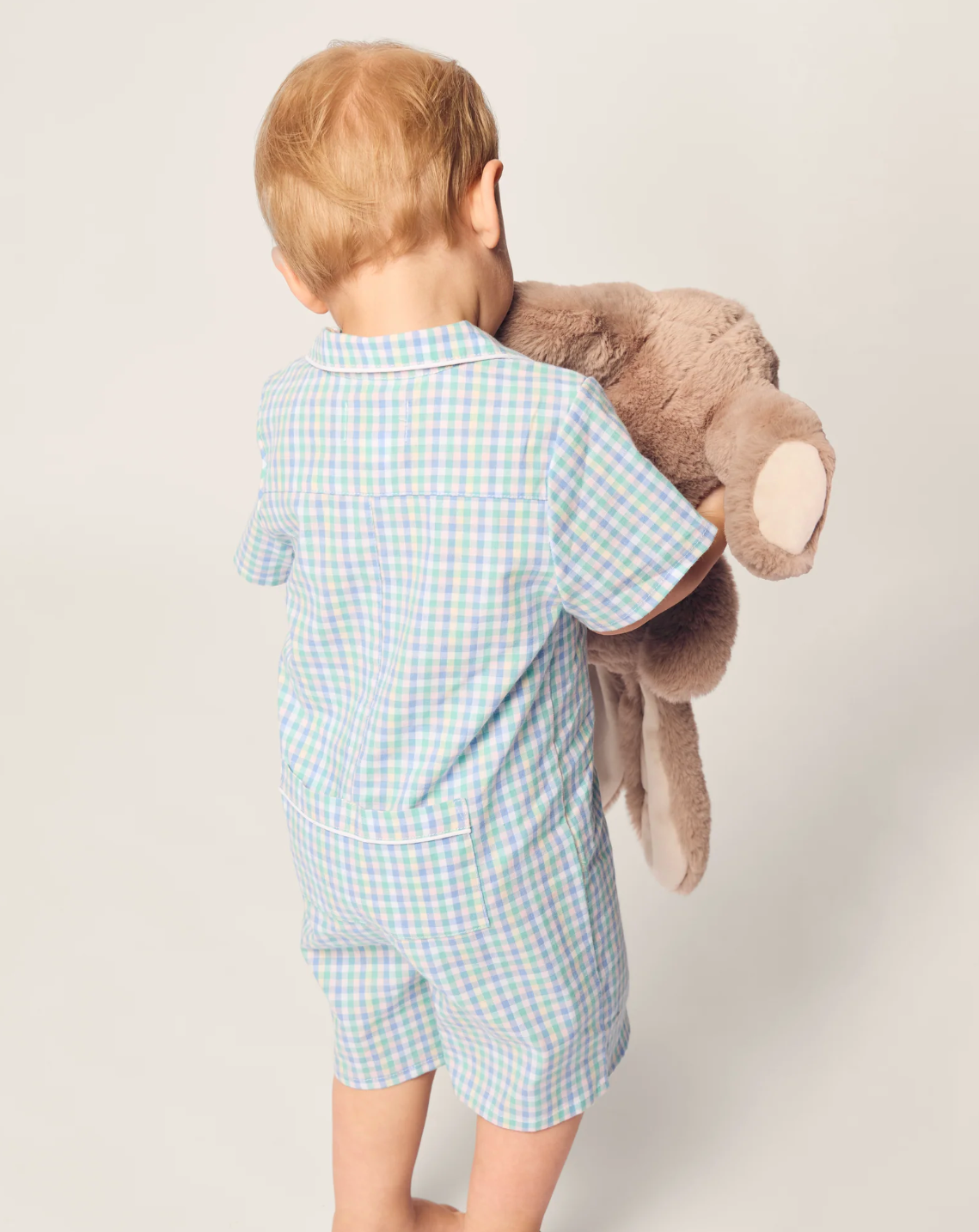 Baby's Twill Summer Romper in Spring Gingham