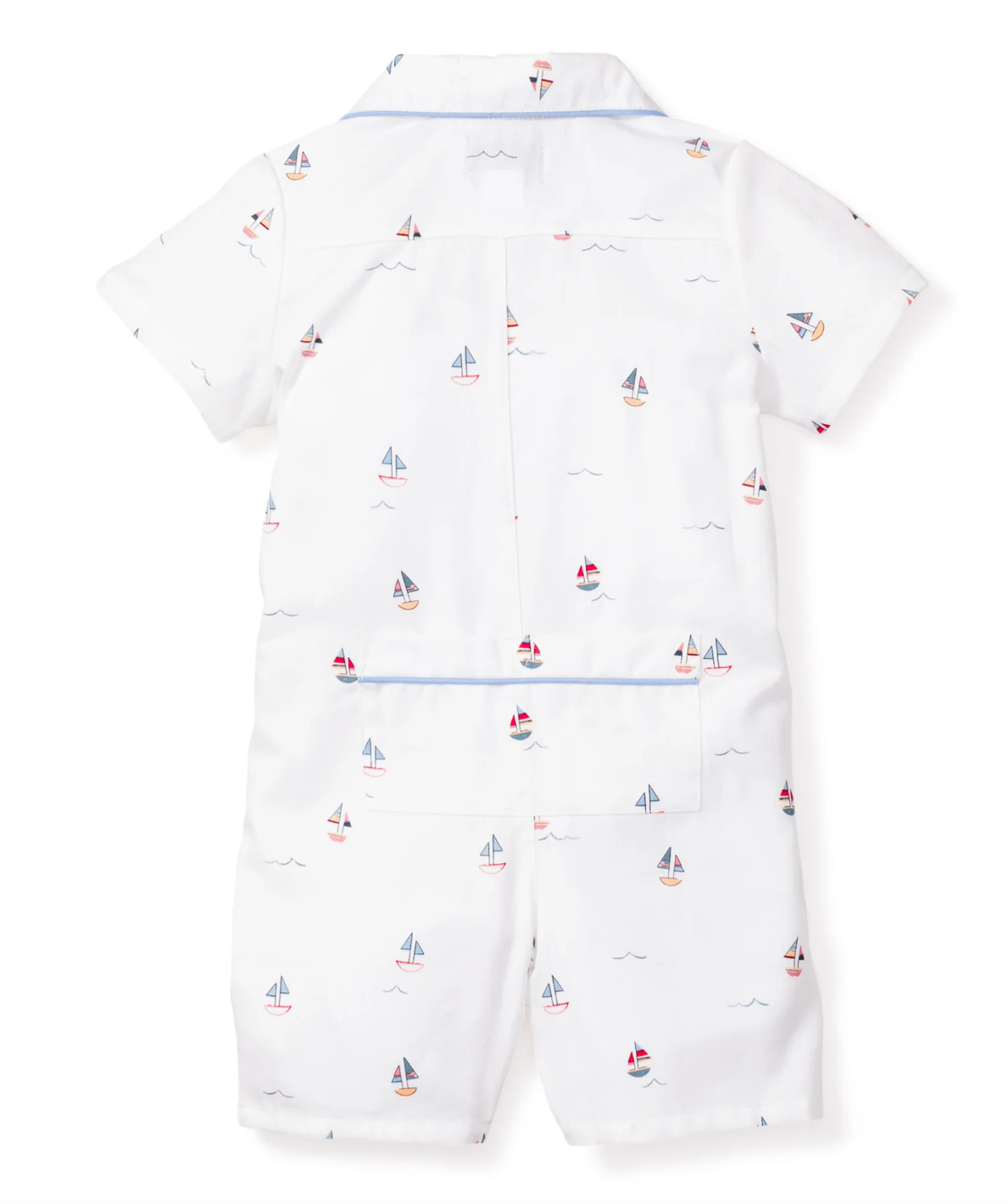 Baby's Twill Summer Romper in Bateau