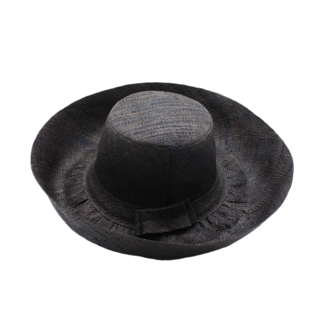 5" & 7" Wide Brim Solid Color Packable Straw Sun Hats
