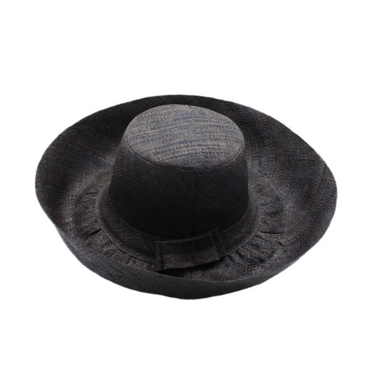 5" & 7" Wide Brim Solid Color Packable Straw Sun Hats