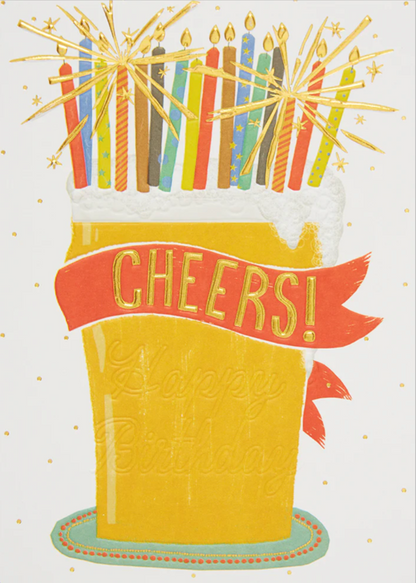 Beer Stein With Sparklers Birthday