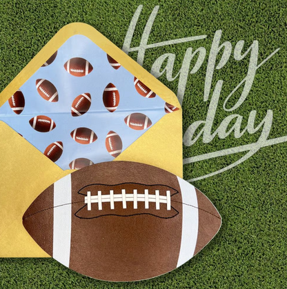 Die-Cut Football Birthday