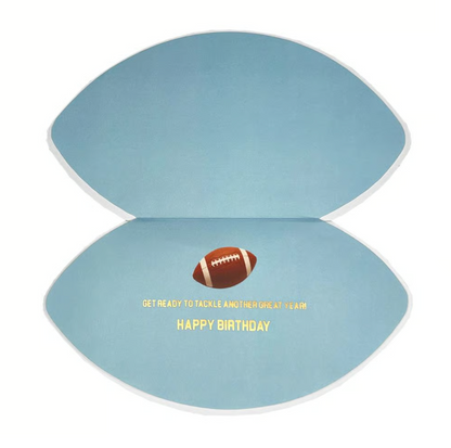 Die-Cut Football Birthday