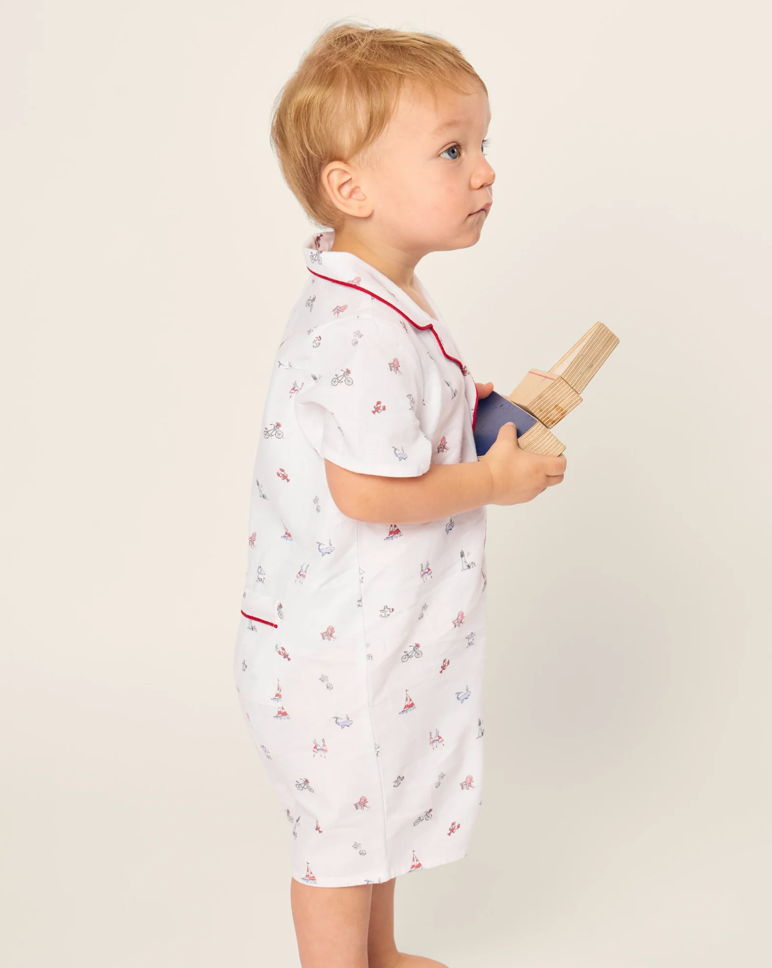 Baby's Twill Summer Romper in Coastal Charms