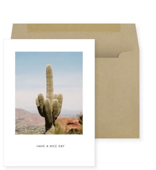 Cactus Photo Friendship Card