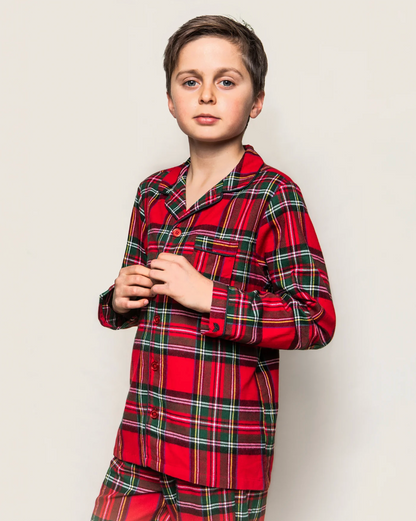 Kid's Brushed Cotton Pajama Set in Imperial Tartan