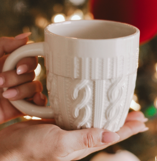 Cream Sweater Coffee Mug