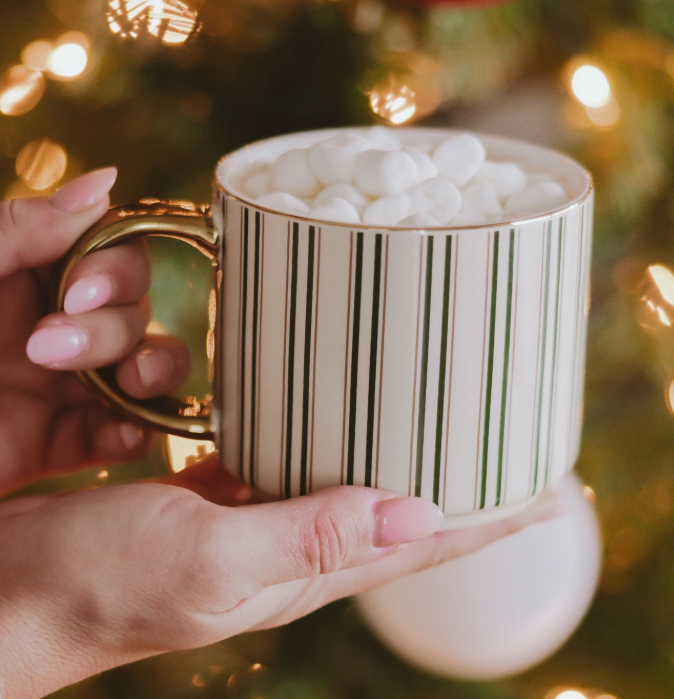Green Stripe Coffee Mug