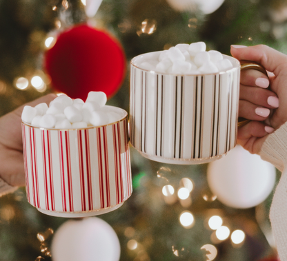 Green Stripe Coffee Mug