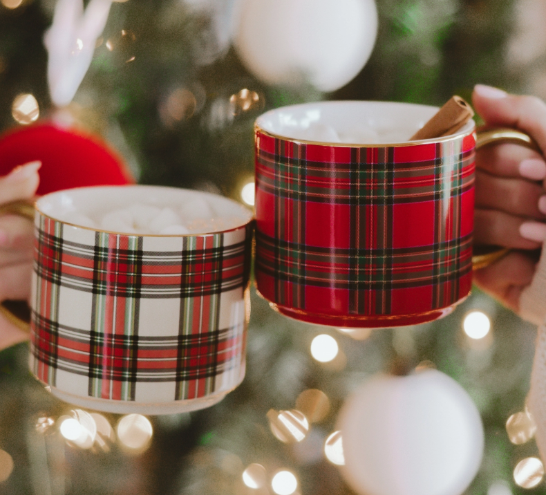 Red Plaid Coffee Mug