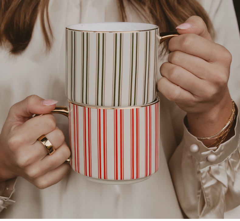 Red Stripe Coffee Mug