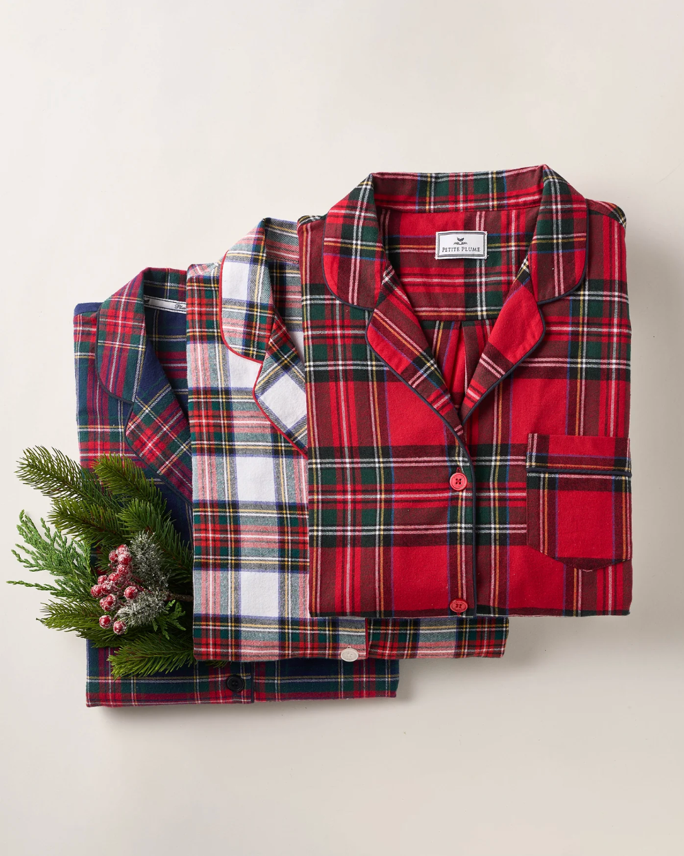 Women's Brushed Cotton Pajama Set in Imperial Tartan
