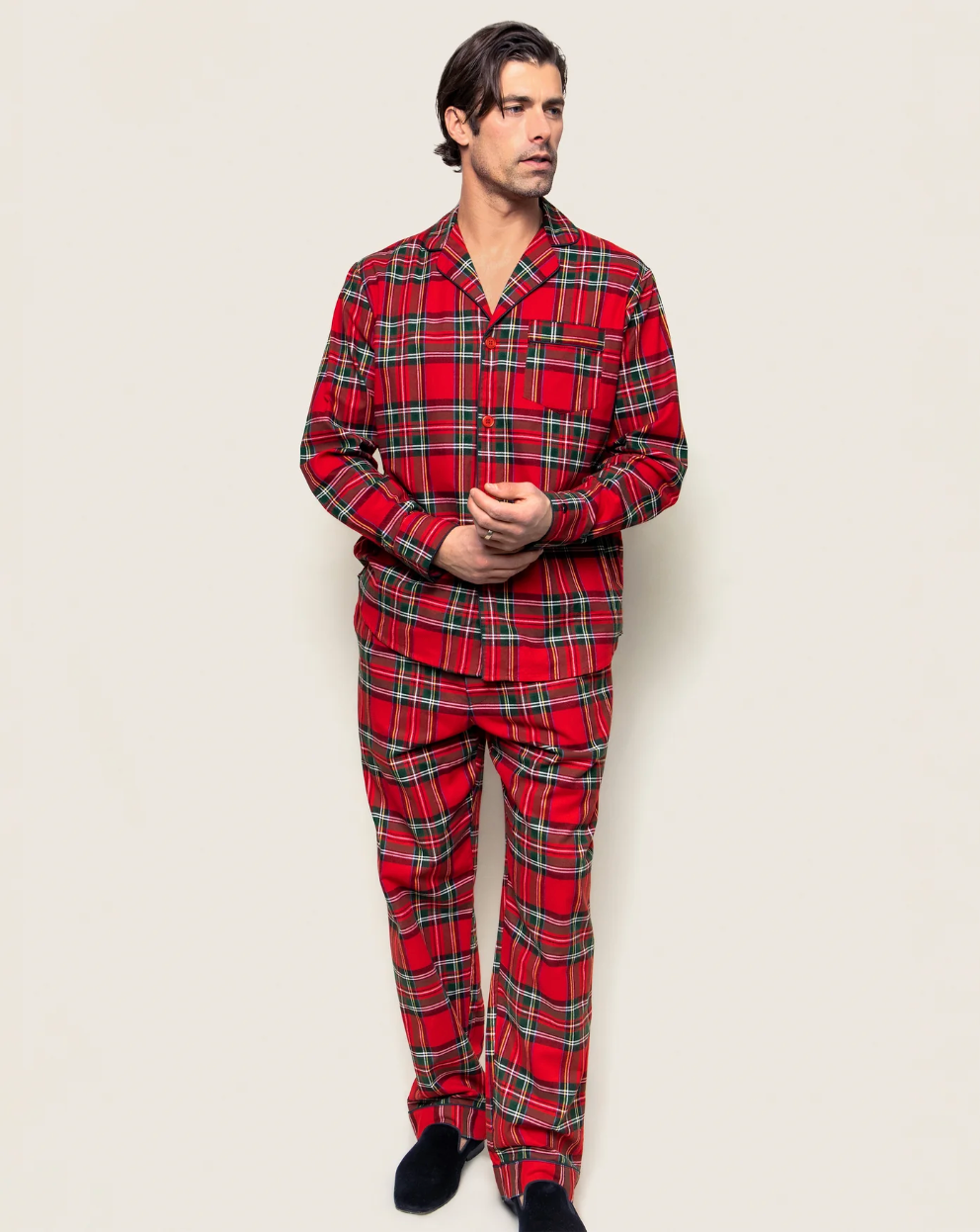 Men's Brushed Cotton Pajama Set in Imperial Tartan