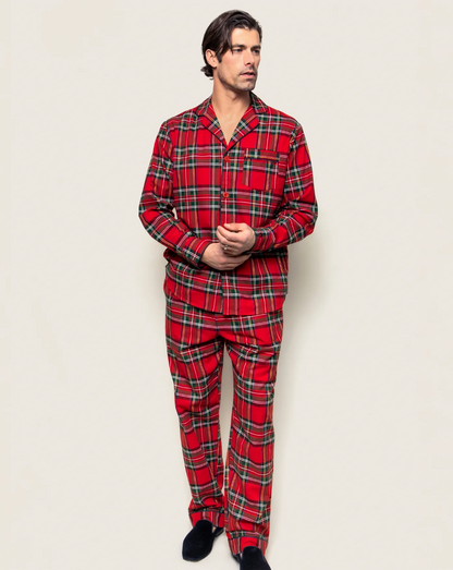 Men's Brushed Cotton Pajama Set in Imperial Tartan