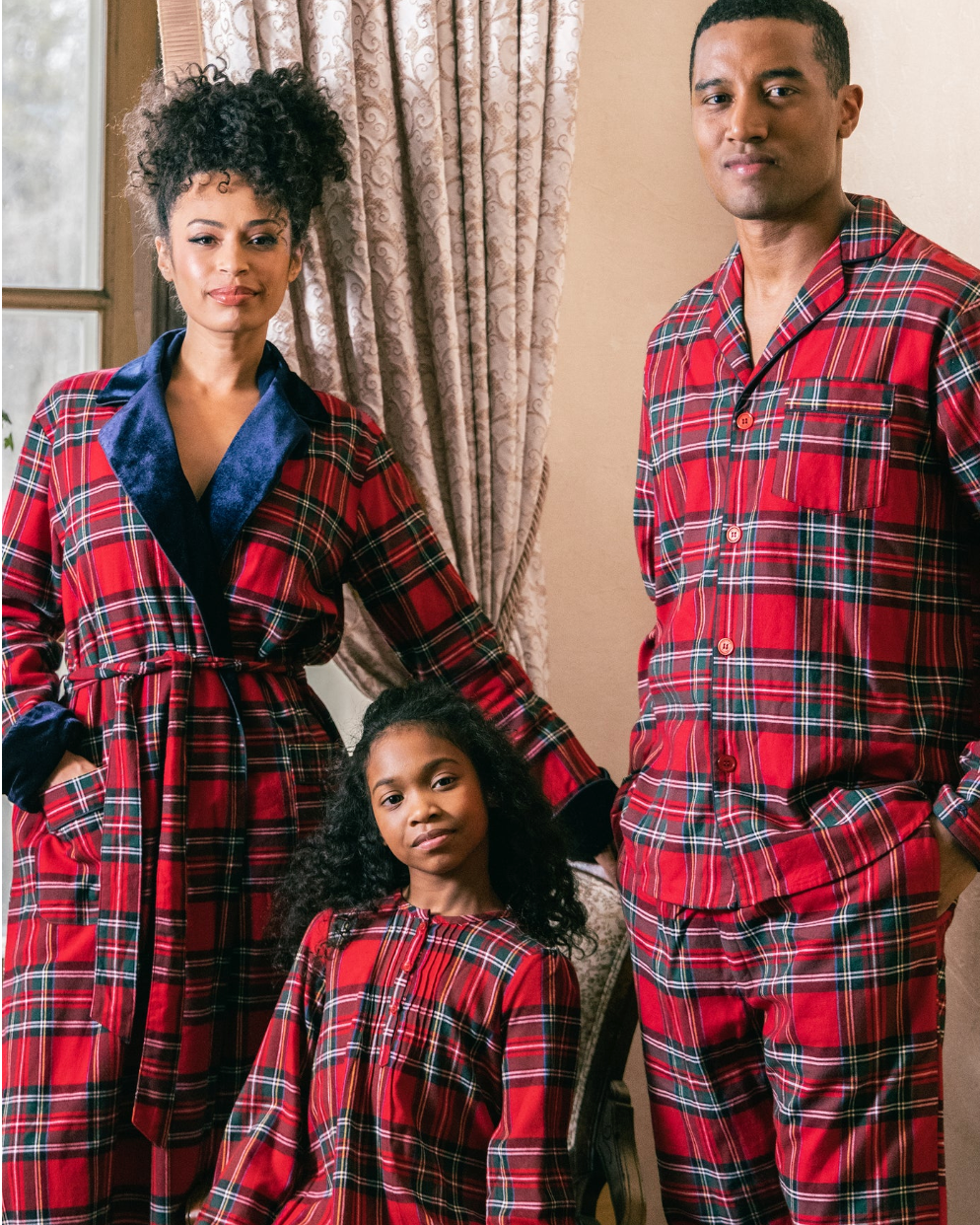 Men's Brushed Cotton Pajama Set in Imperial Tartan