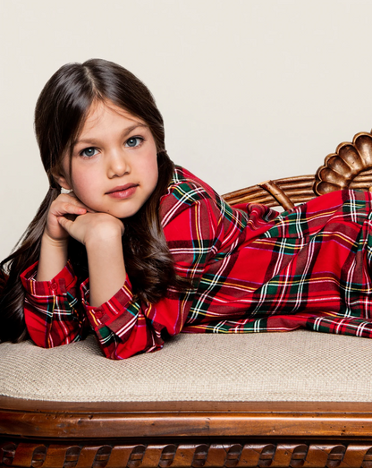 Girl's Brushed Cotton Beatrice Nightgown in Imperial Tartan