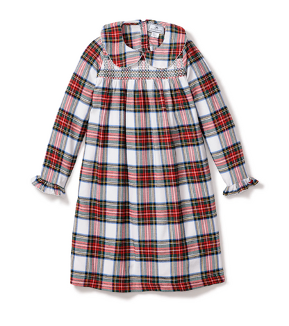 Girl's Brushed Twill Eloise Nightgown in Balmoral Tartan