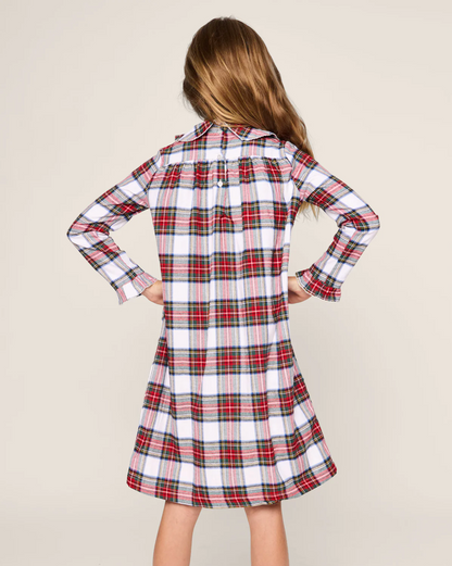 Girl's Brushed Twill Eloise Nightgown in Balmoral Tartan