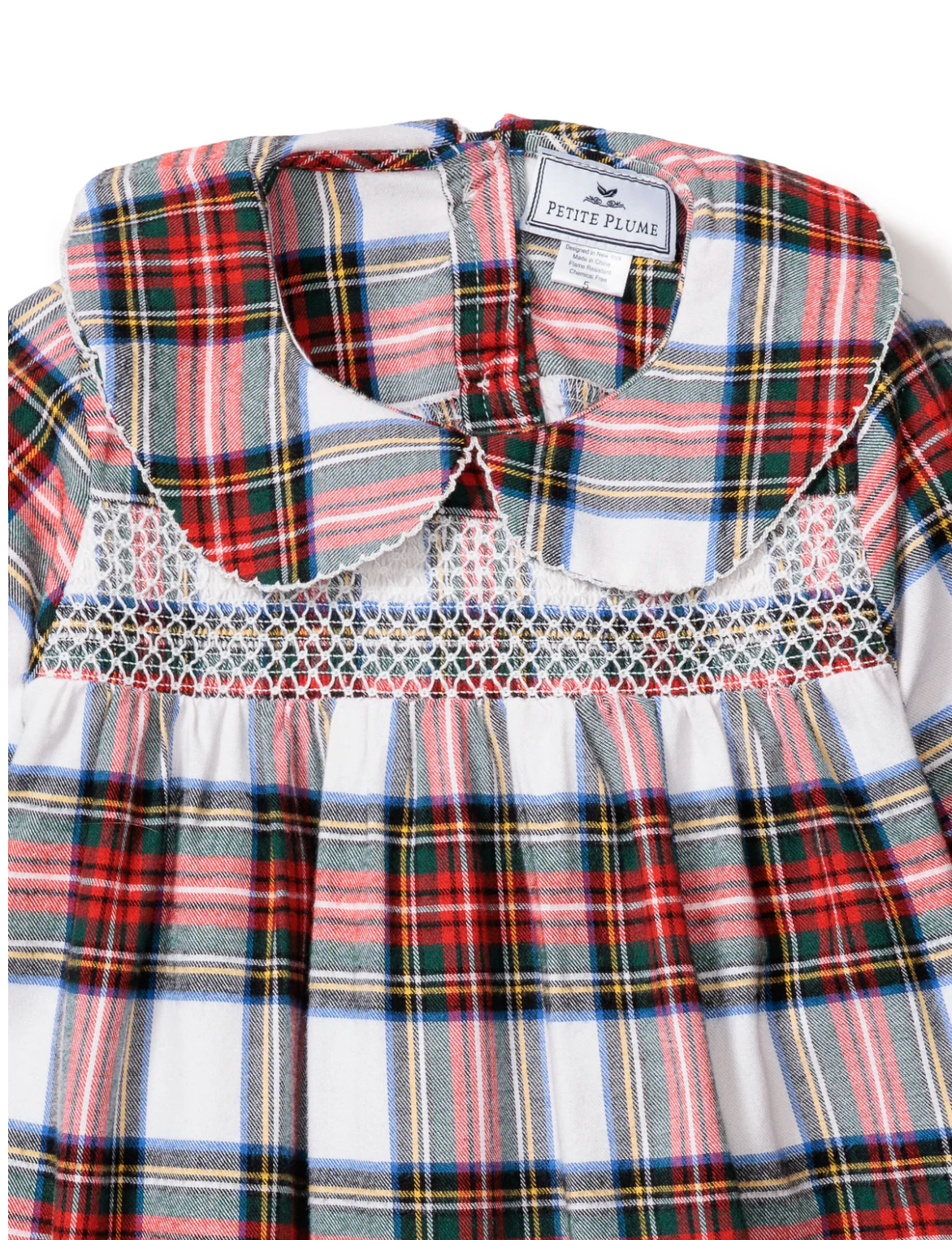 Girl's Brushed Twill Eloise Nightgown in Balmoral Tartan