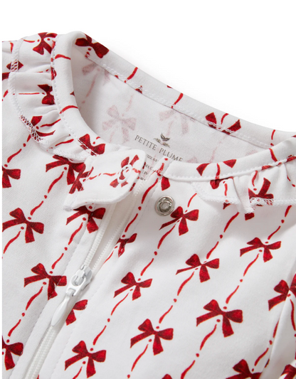 Baby's Pima Romper in Blissful Bows