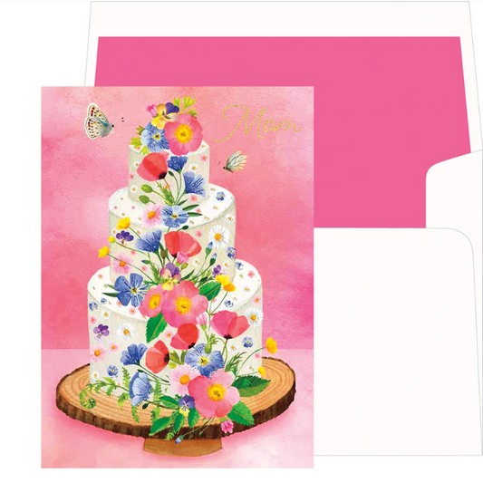 Wildflower Cake Birthday Card