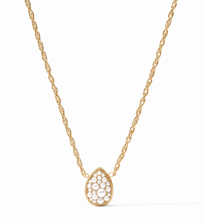 Pavé Teardrop Delicate Necklace