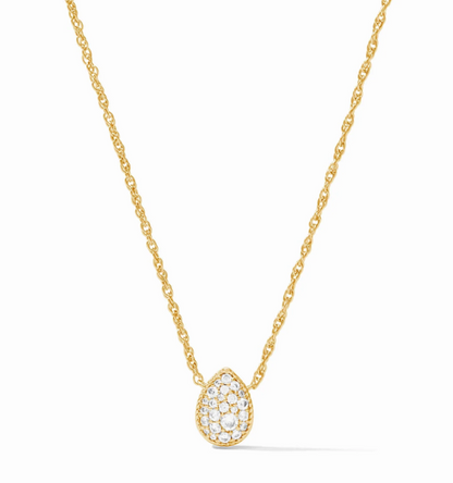Pavé Teardrop Delicate Necklace