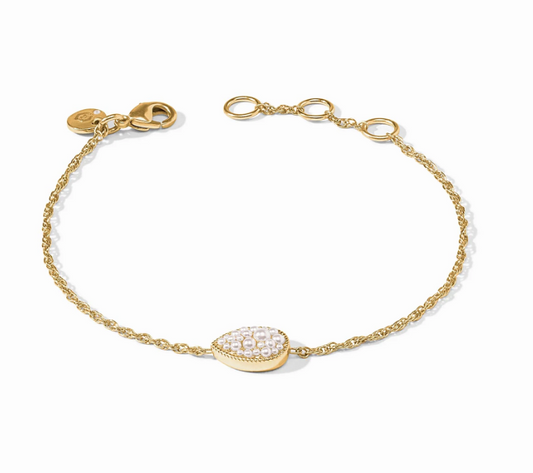 Pavé Teardrop Delicate Bracelet
