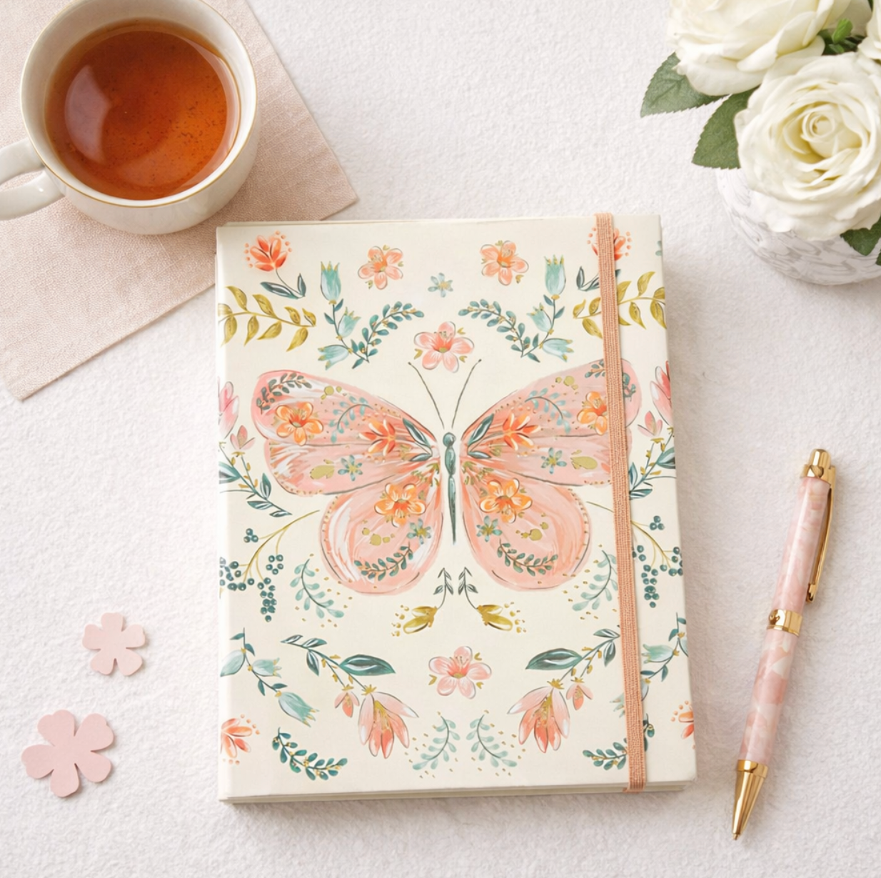 Peach Melba Butterfly Journal