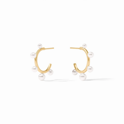 Hydra Stone Hoop Earring