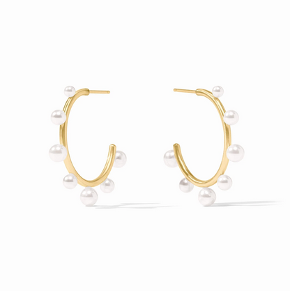 Hydra Stone Hoop Earring