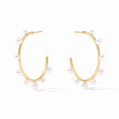 Hydra Stone Hoop Earring