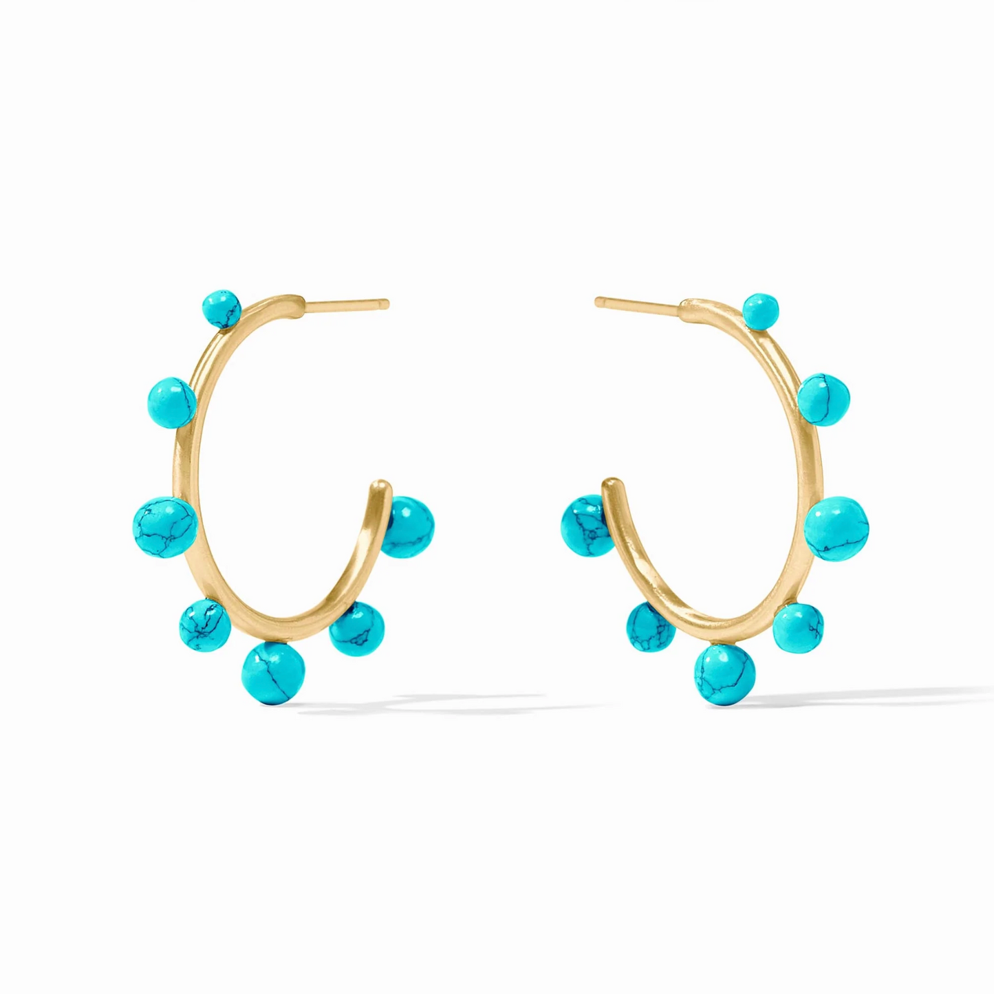 Hydra Stone Hoop Earring