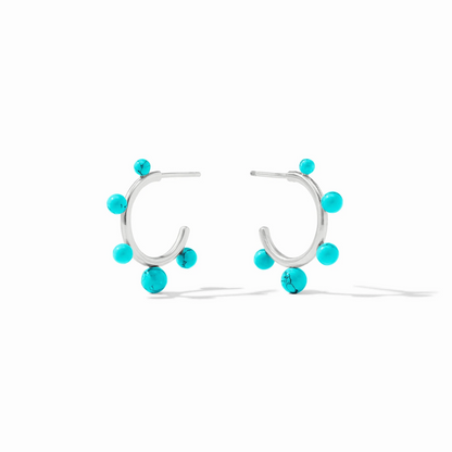 Hydra Stone Hoop Earring