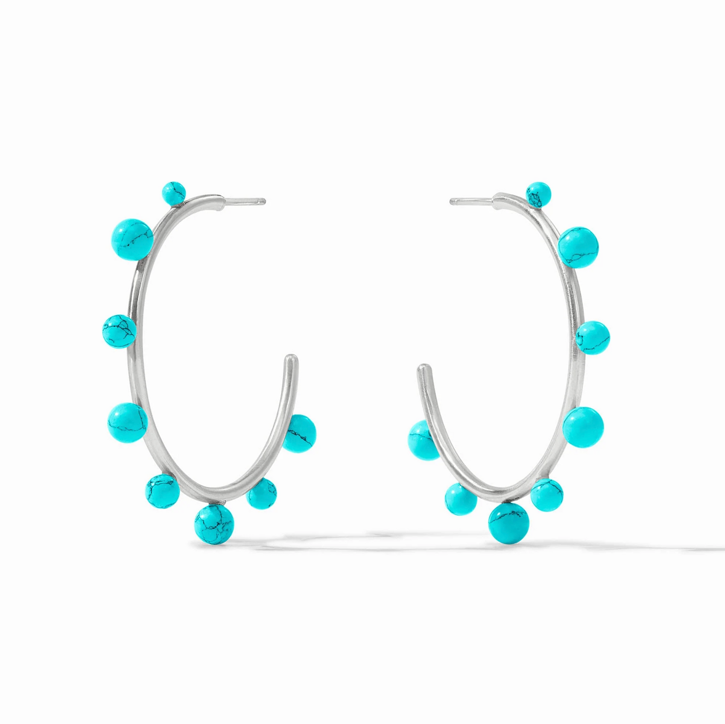 Hydra Stone Hoop Earring