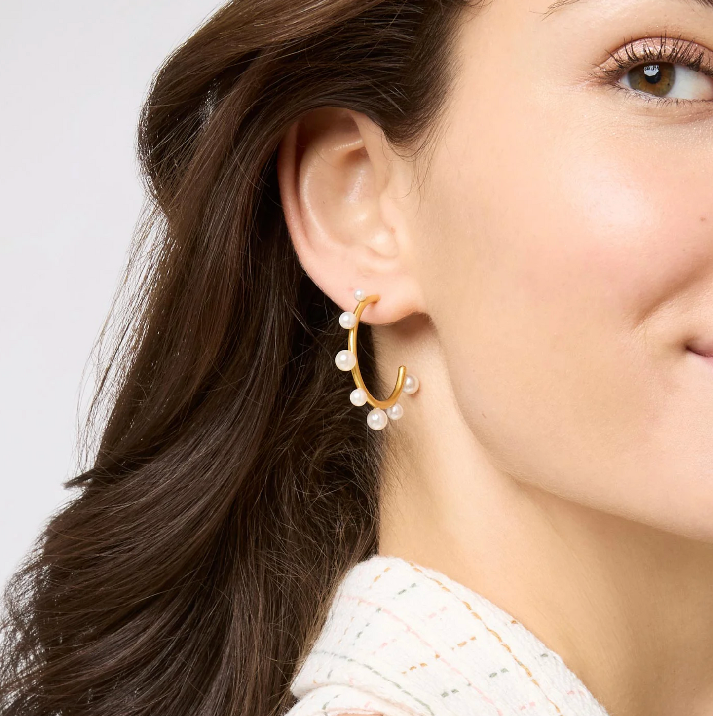 Hydra Stone Hoop Earring