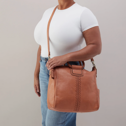 Sheila Large Satchel - Harvest Wheat