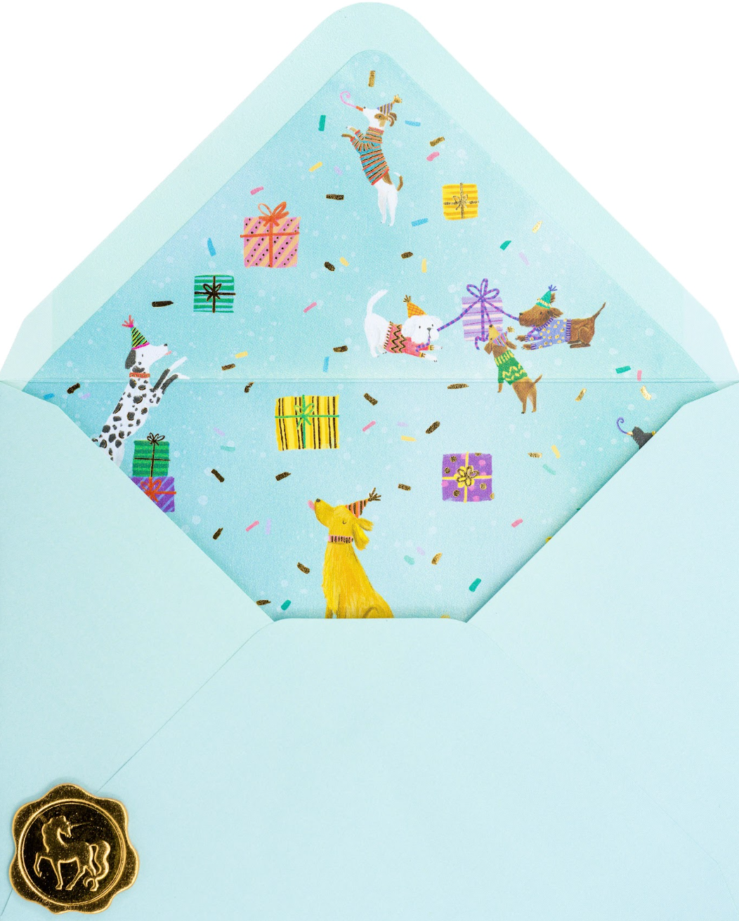 Dogs With Cake Birthday Card NEW