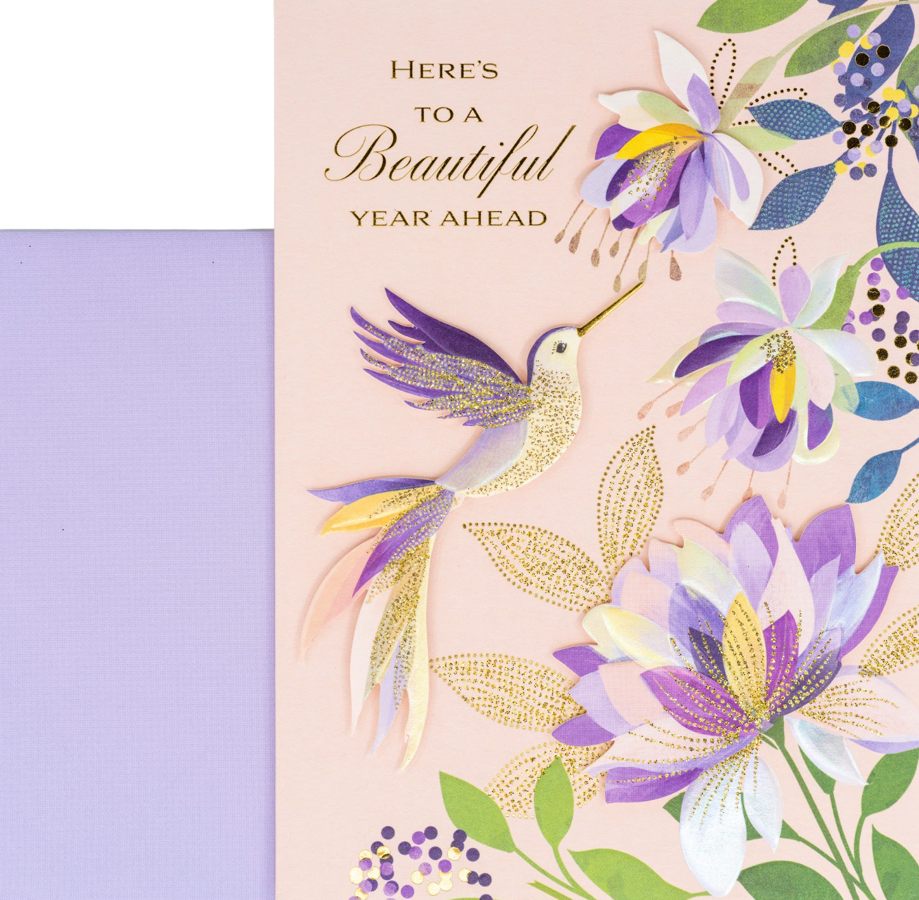 Fuchsias Hummingbird Birthday Card NEW