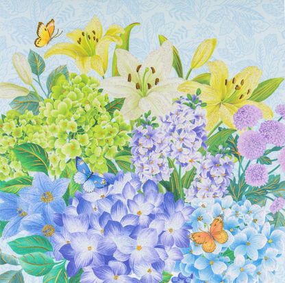 Chinoiserie Bouquet Pop-Up Blank Card NEW